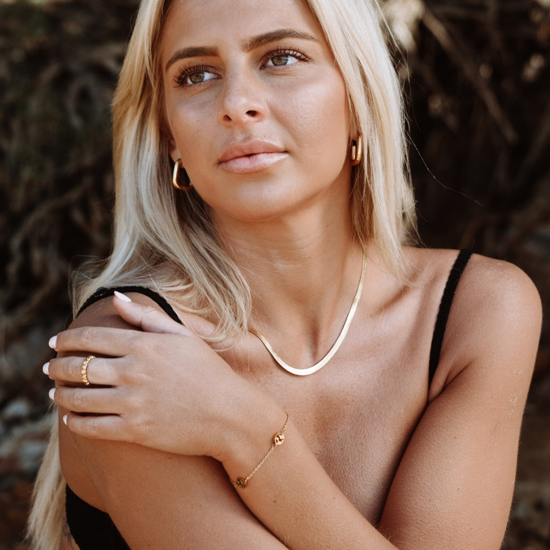 Stylish Earrings for Women - Naxos-Gold-The Livary