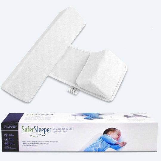 Anti-Roll Adjustable Baby Pillow – Cudlo-White-The Livary