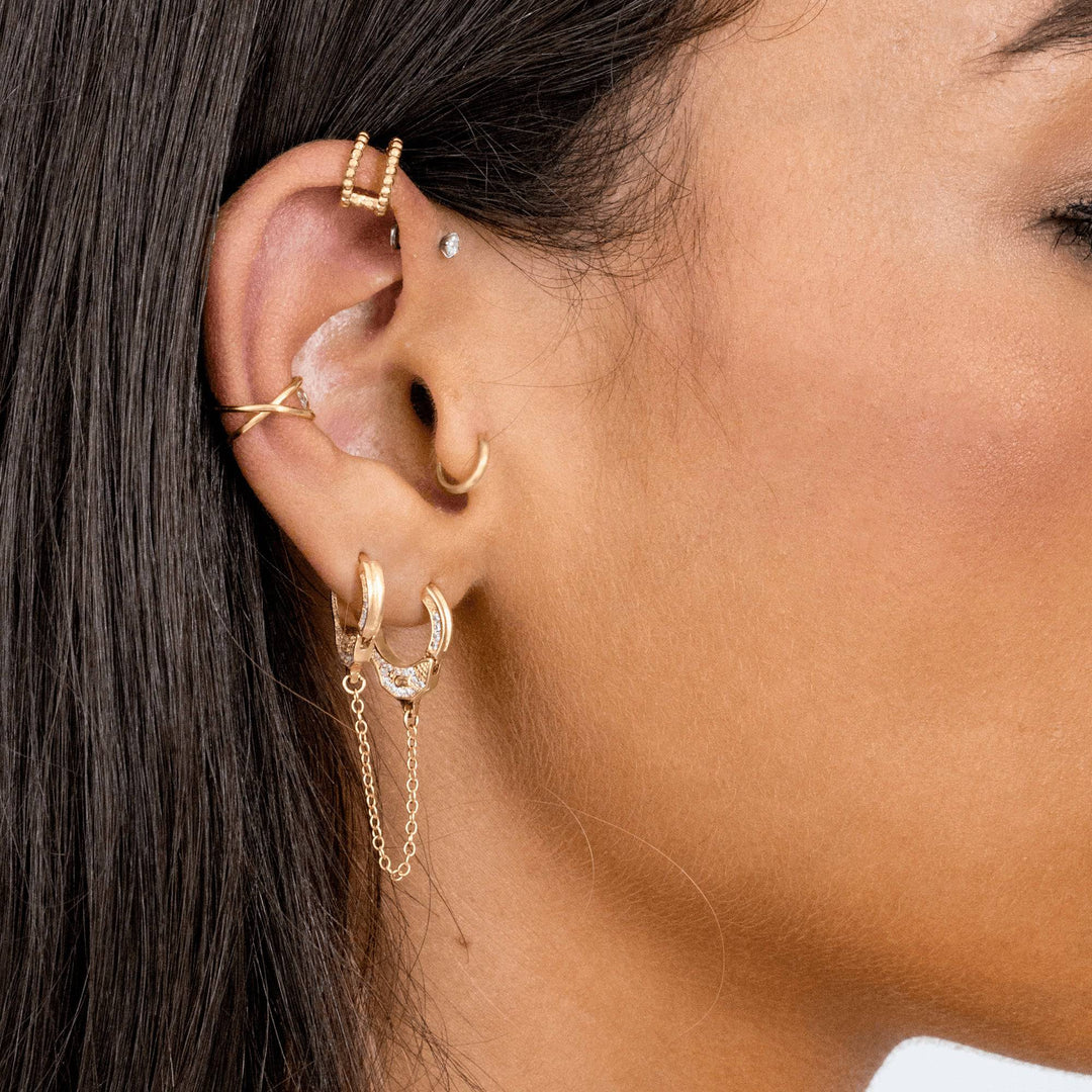 Modern U-Shaped Ear Clips - Nova-You and X-Silver-The Livary