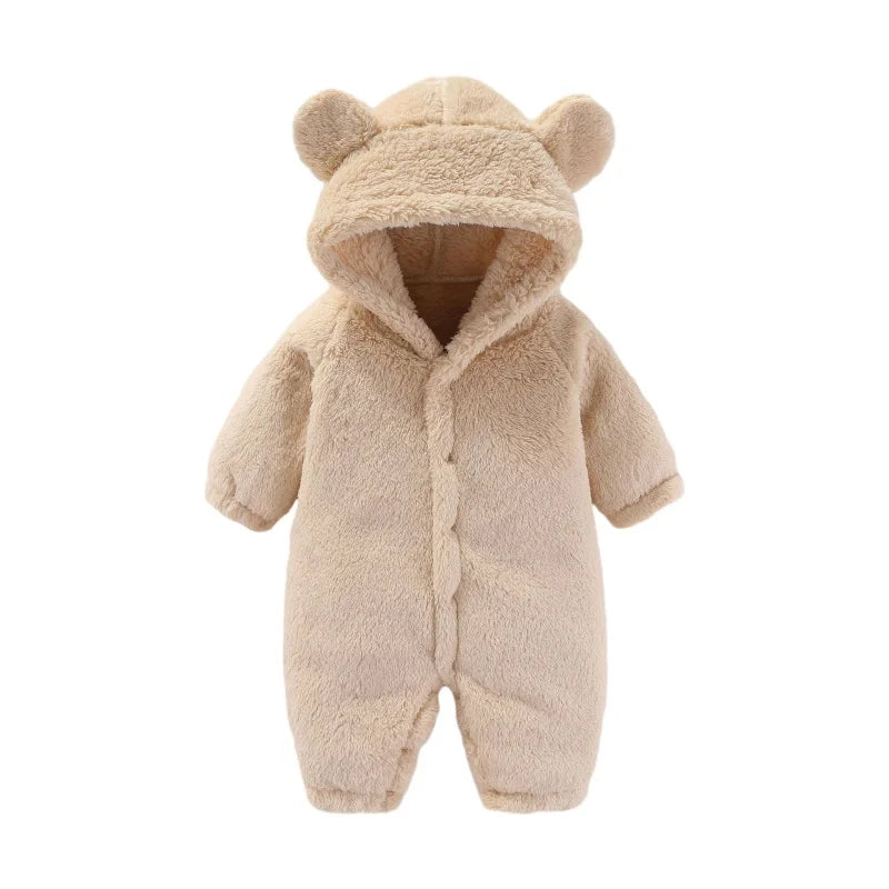 Warm Baby and Toddler Onesie – CuddleCub-Beige-0-3 months (59cm)-The Livary