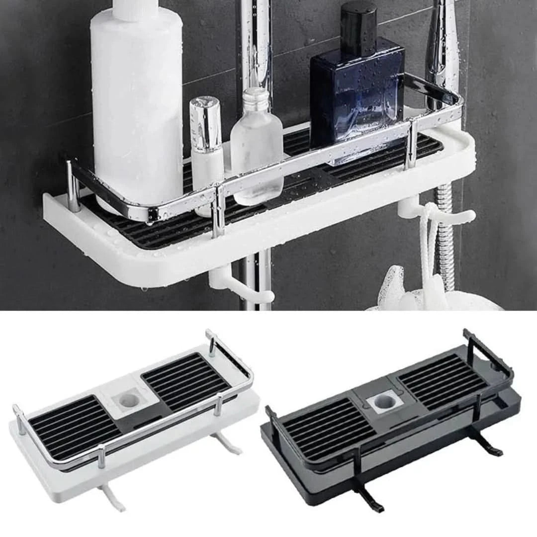 Pons-free Multifunctional Storage Rack - Clixor-White-The Livary