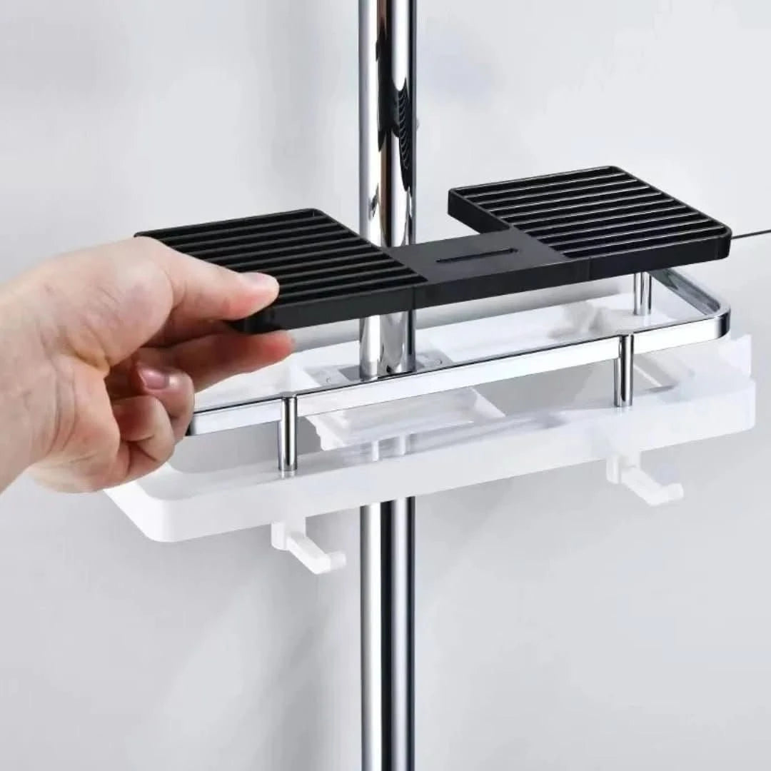 Pons-free Multifunctional Storage Rack - Clixor-White-The Livary