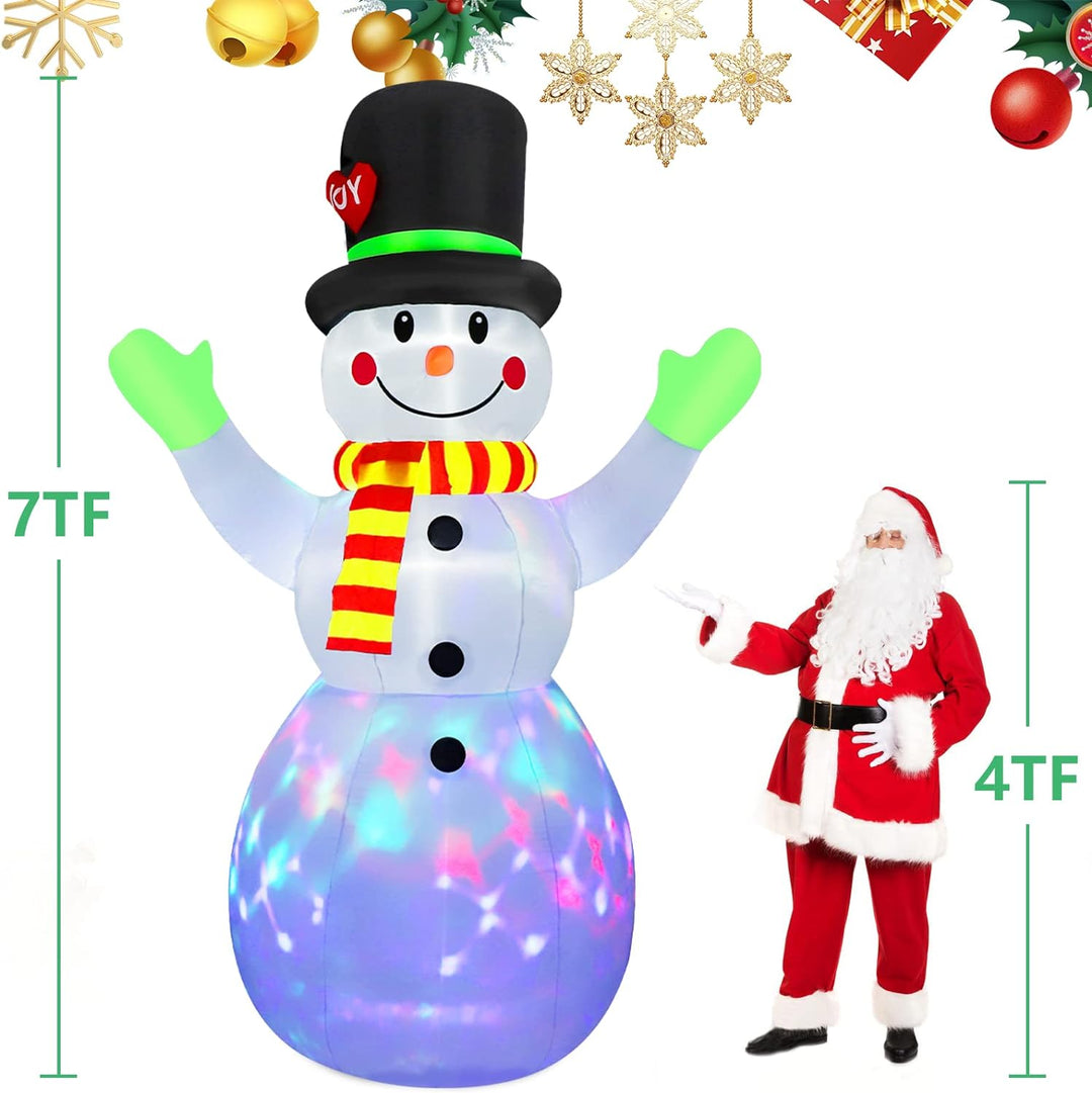 Inflatable Lighted Snowman (8.85 inches) - Lotte-The Livary