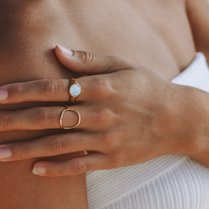 Oval Ring - Noa-5-Gold-The Livary