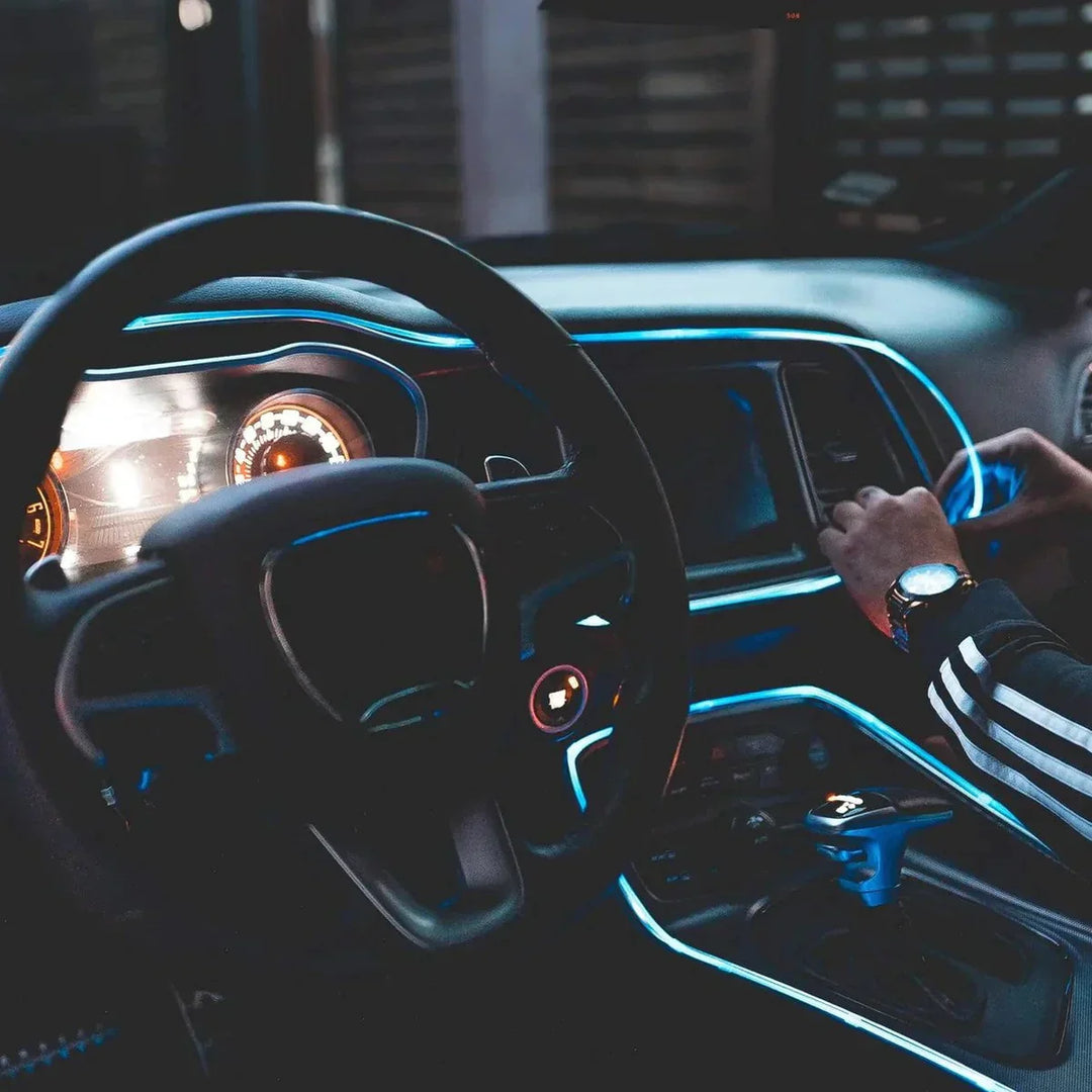 RGB Interior Lighting for Car - GlowLine-Light blue-The Livary
