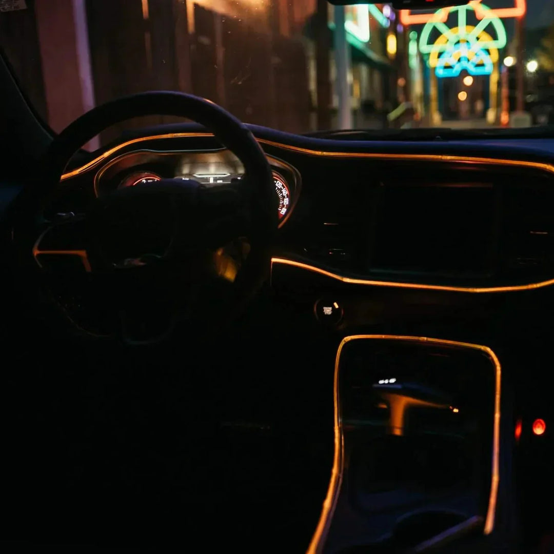RGB Interior Lighting for Car - GlowLine-Light blue-The Livary