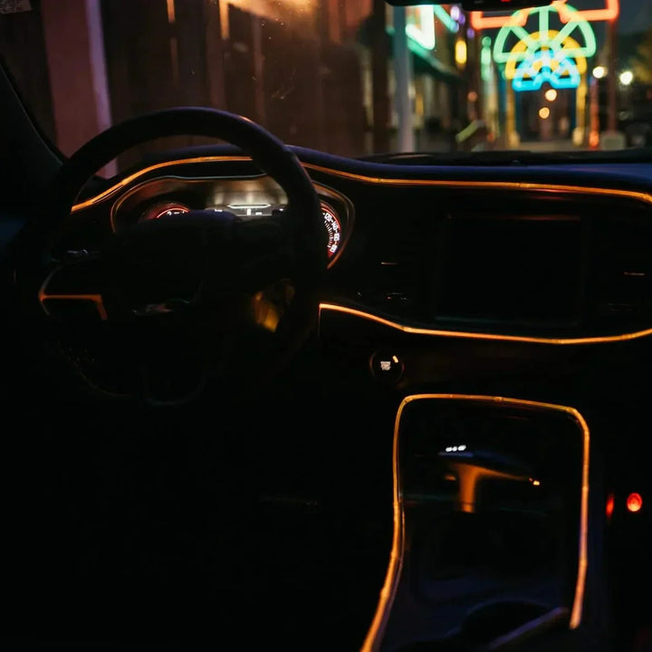 RGB Interior Lighting for Car - GlowLine-Light blue-The Livary