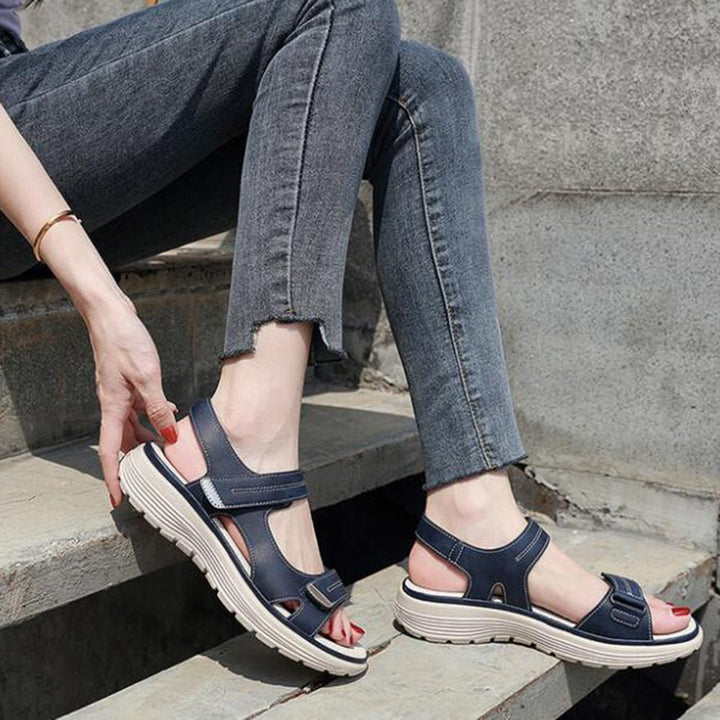 Arch Support Sandals | Orthopedic Comfort-Black-3.5-The Livary
