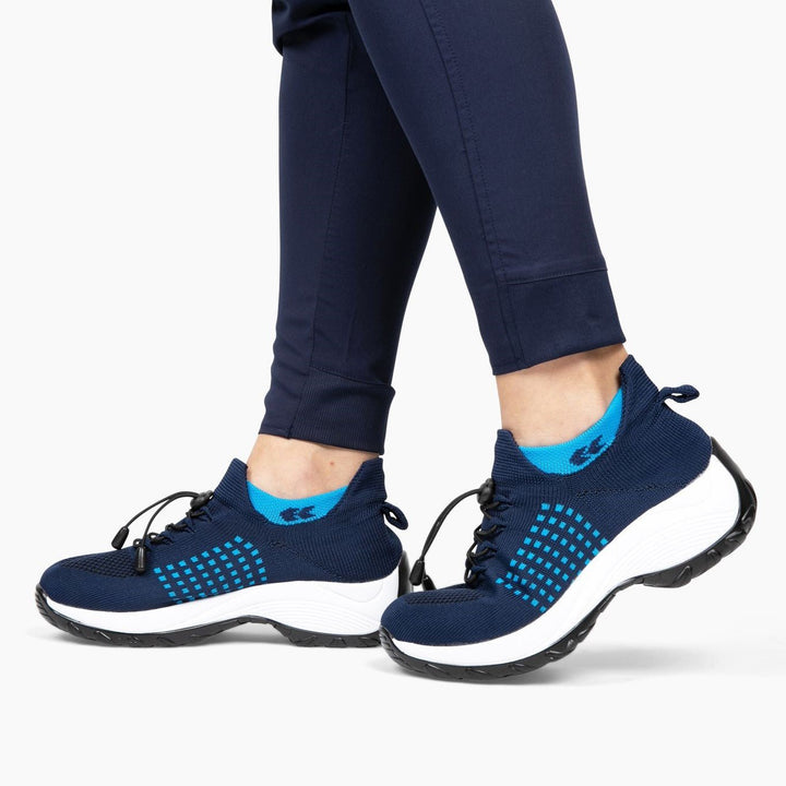 Ladies Sneakers - FlexiComfort-Black Purple-2.5-The Livary