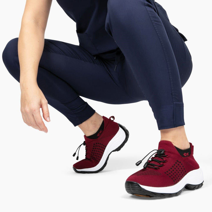 Ladies Sneakers - FlexiComfort-Black Purple-2.5-The Livary