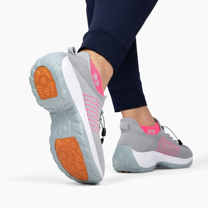 Ladies Sneakers - FlexiComfort-Black Purple-2.5-The Livary
