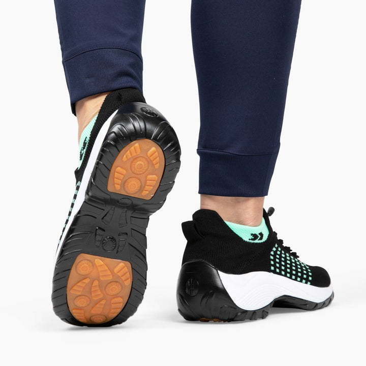 Ladies Sneakers - FlexiComfort-Black Purple-2.5-The Livary