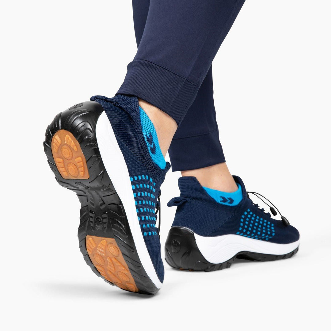 Ladies Sneakers - FlexiComfort-Black Purple-2.5-The Livary