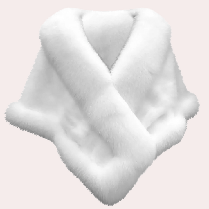 Warm Fur Scarf for Women - Elin-White-The Livary