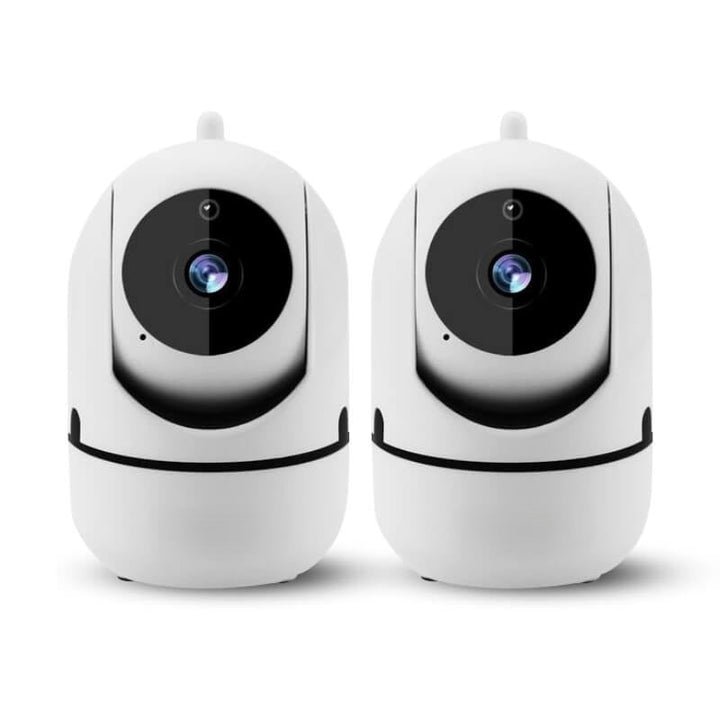 Rotating WiFi Indoor Camera – HomeView Mini-White-2 Pack-The Livary