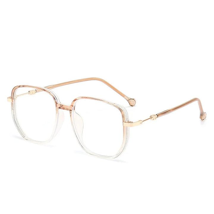 Multifocal Anti-Blue Light Reading Glasses - Livia-Gold-1-The Livary
