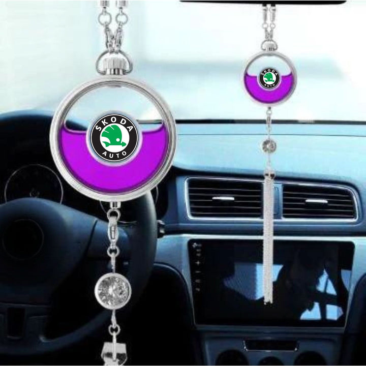 Car Brand Personalized Car Perfume Holder - ScentRide-Lavender 2 Pieces-Audi-The Livary