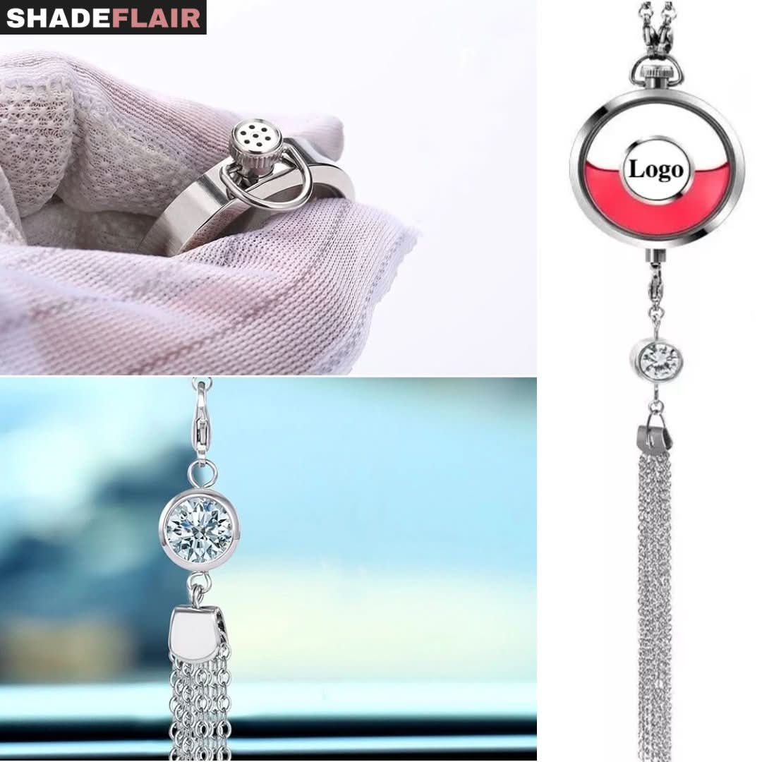 Car Brand Personalized Car Perfume Holder - ScentRide-Lavender 2 Pieces-Audi-The Livary