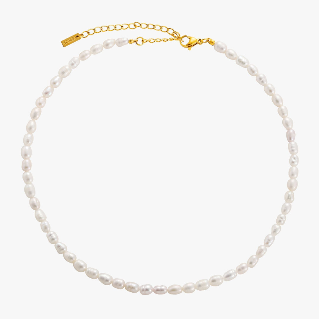 Freshwater Pearl Choker - Amélie-Gold-The Livary