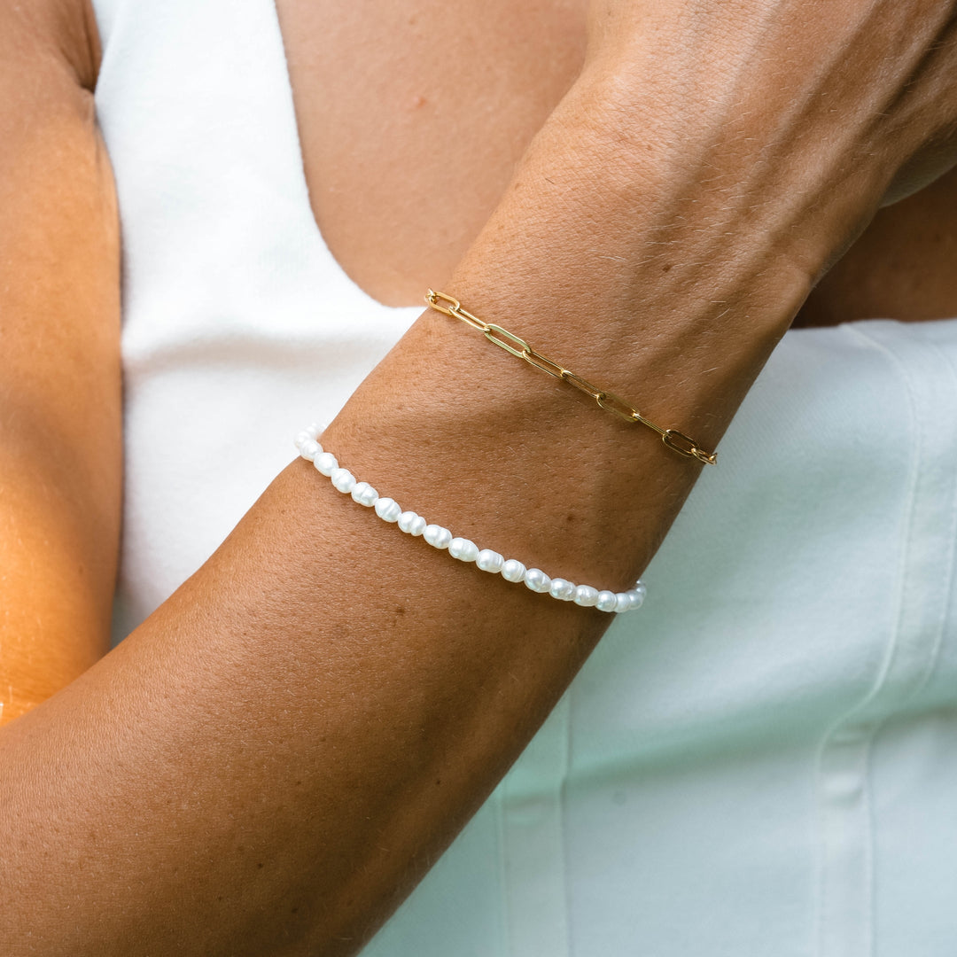 Bracelet with Freshwater Pearls - Marina-The Livary