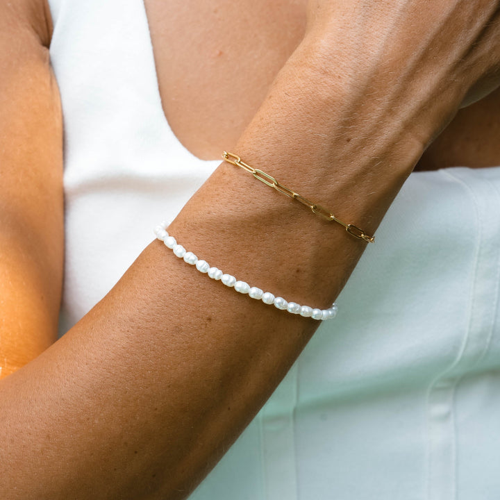 Bracelet with Freshwater Pearls - Marina-The Livary