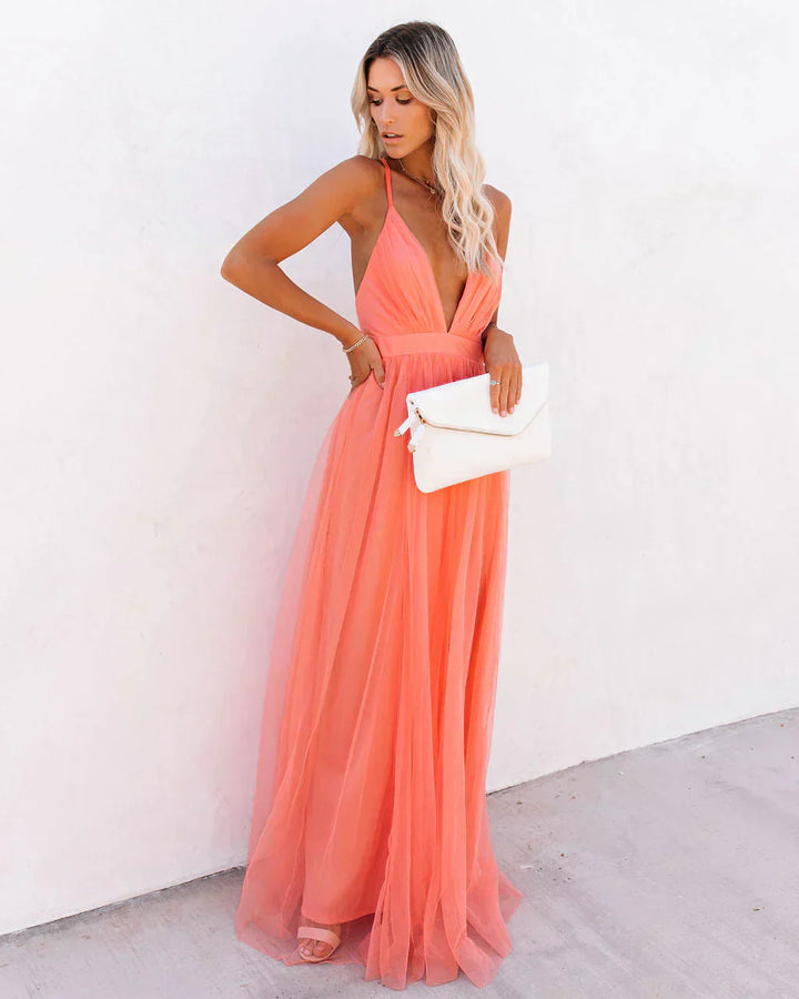 Flowy Maxi Dress - Lily-S-The Livary