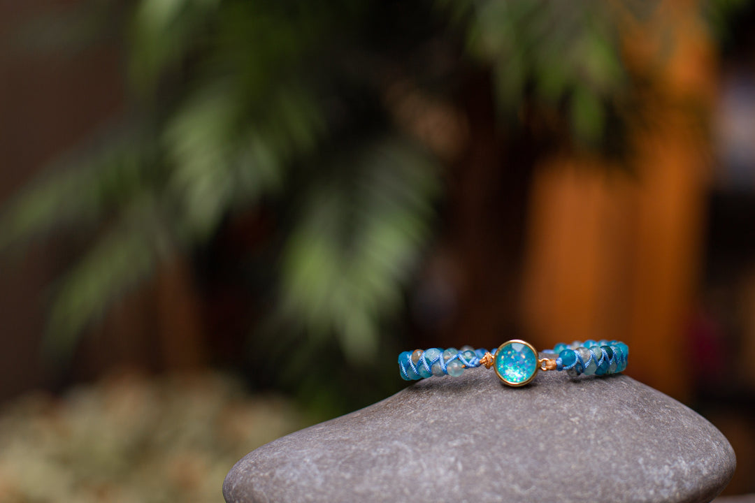 Hypnotic Blue Opal Bracelet - Liora-The Livary