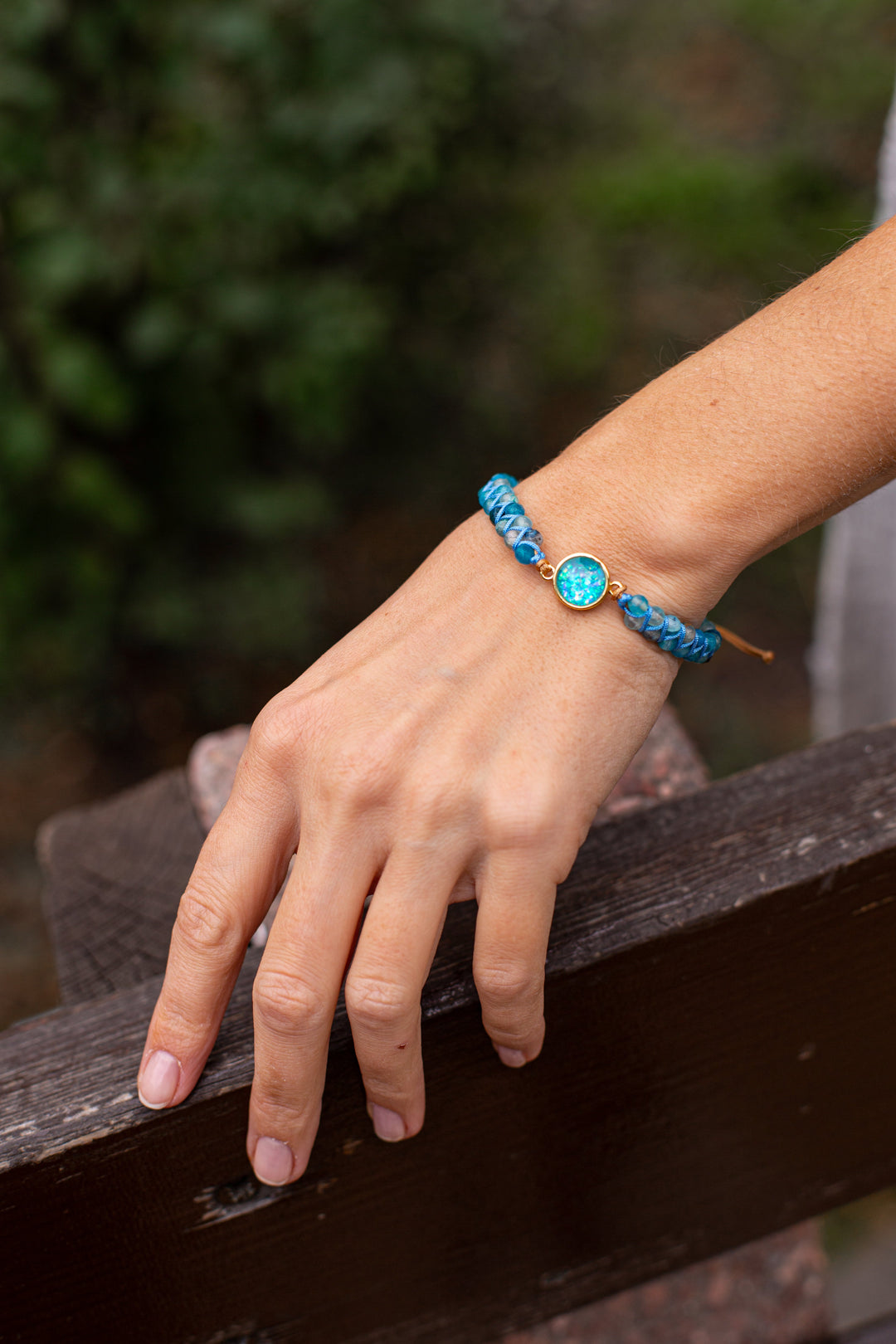 Hypnotic Blue Opal Bracelet - Liora-The Livary