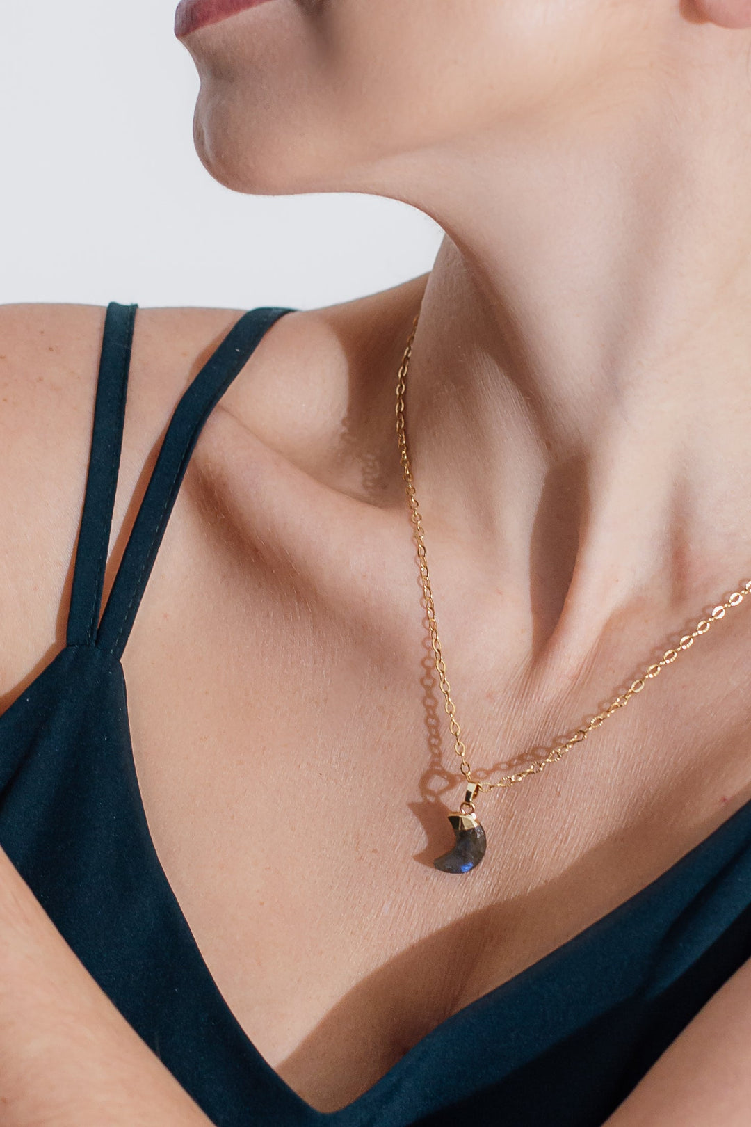 Moonstone Healing Necklace – Celestina-Labradorite-The Livary