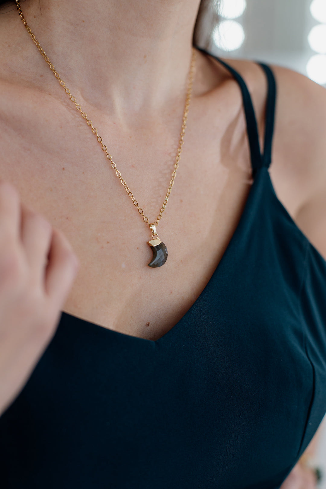 Moonstone Healing Necklace – Celestina-Labradorite-The Livary
