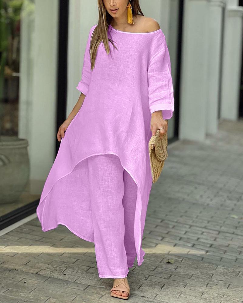Luxury Leisure Set for Women - Emma-Purple-S-The Livary