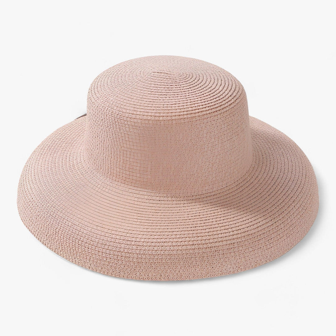 Stylish women's summer hat in light Panama style – Belinda-Pink-The Livary