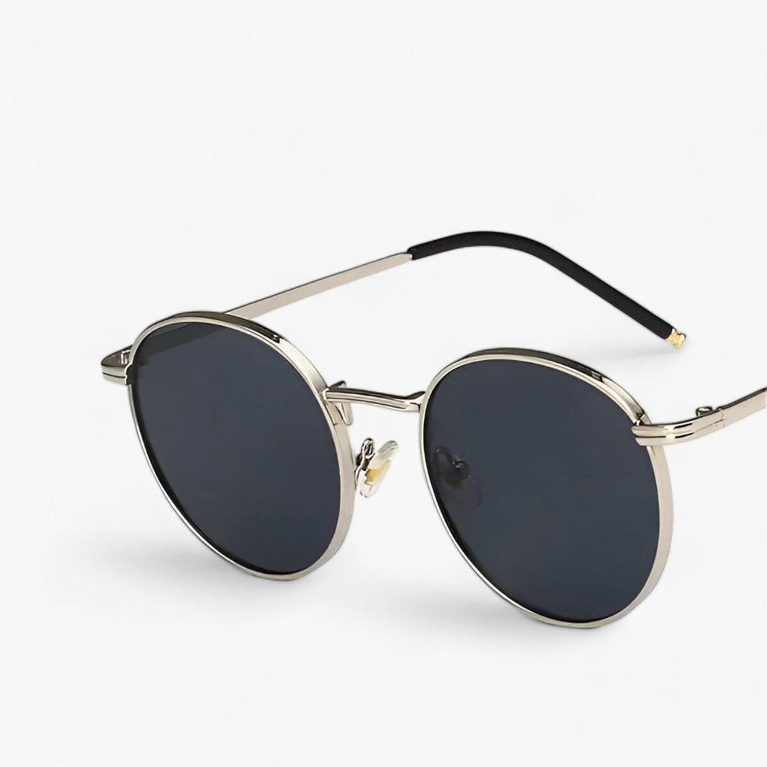 Unisex Designer Sunglasses with Round Lenses – Nova-Silver Grey-The Livary