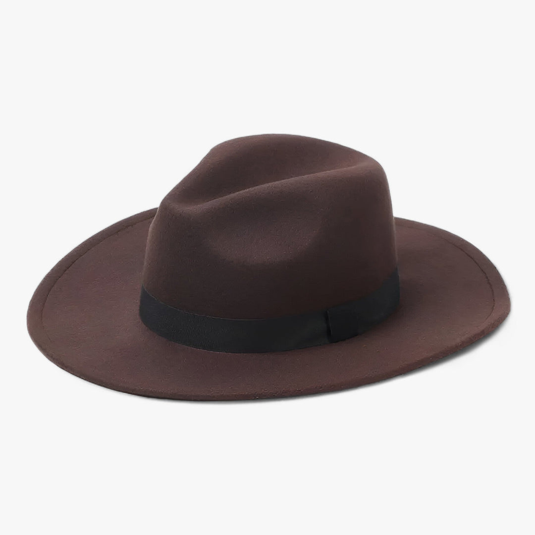 Unisex Vintage Fedora – Ardent-Brown-The Livary