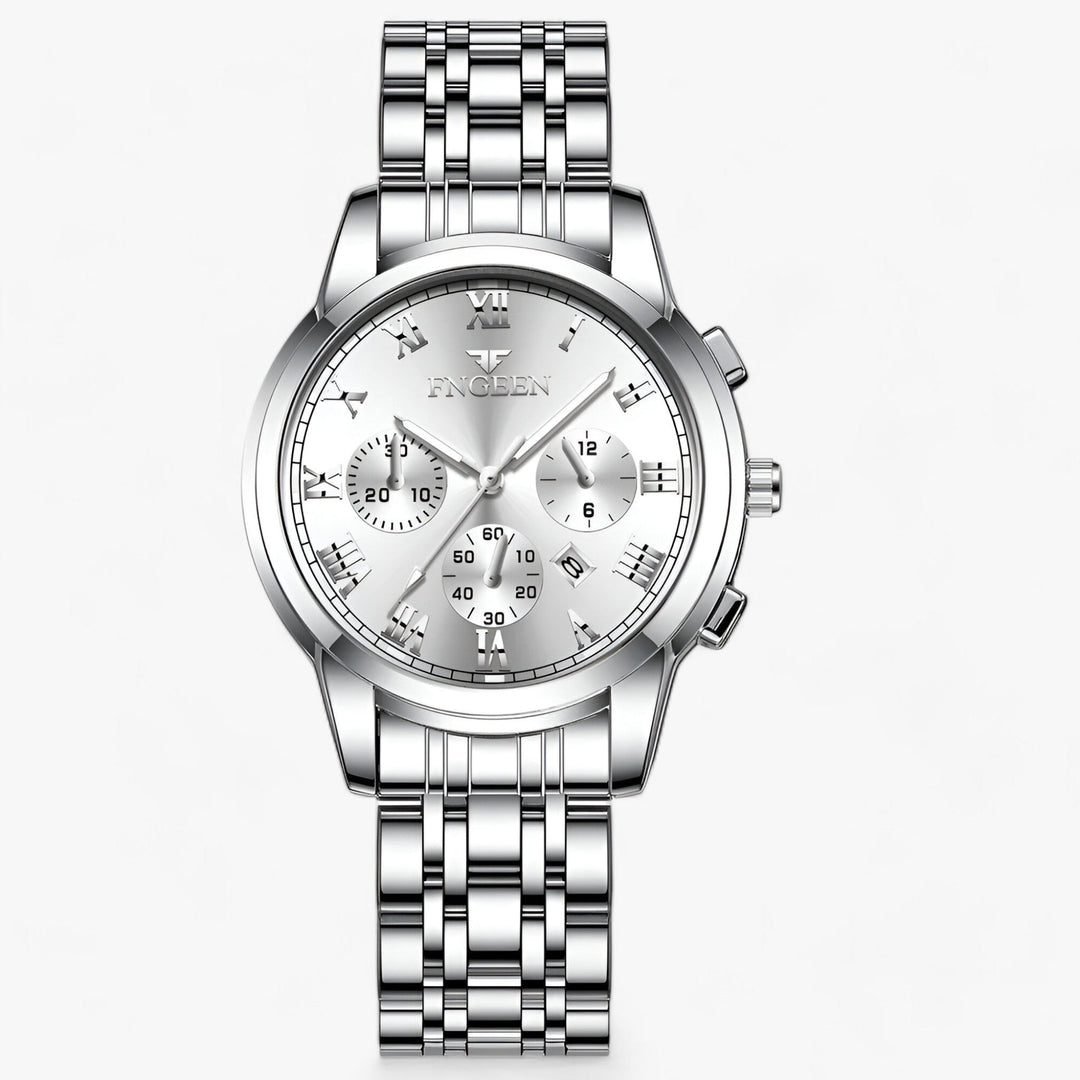 Luxury Titanium Ladies Watch - Clémence-Silver-The Livary