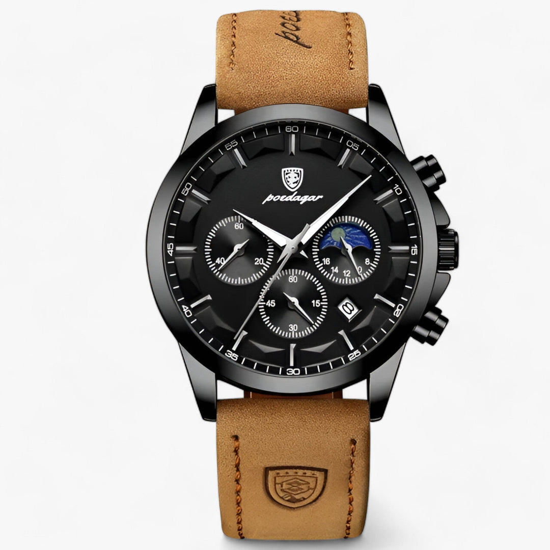 Luxury Men's Watch - Cassian-Black Black L-The Livary