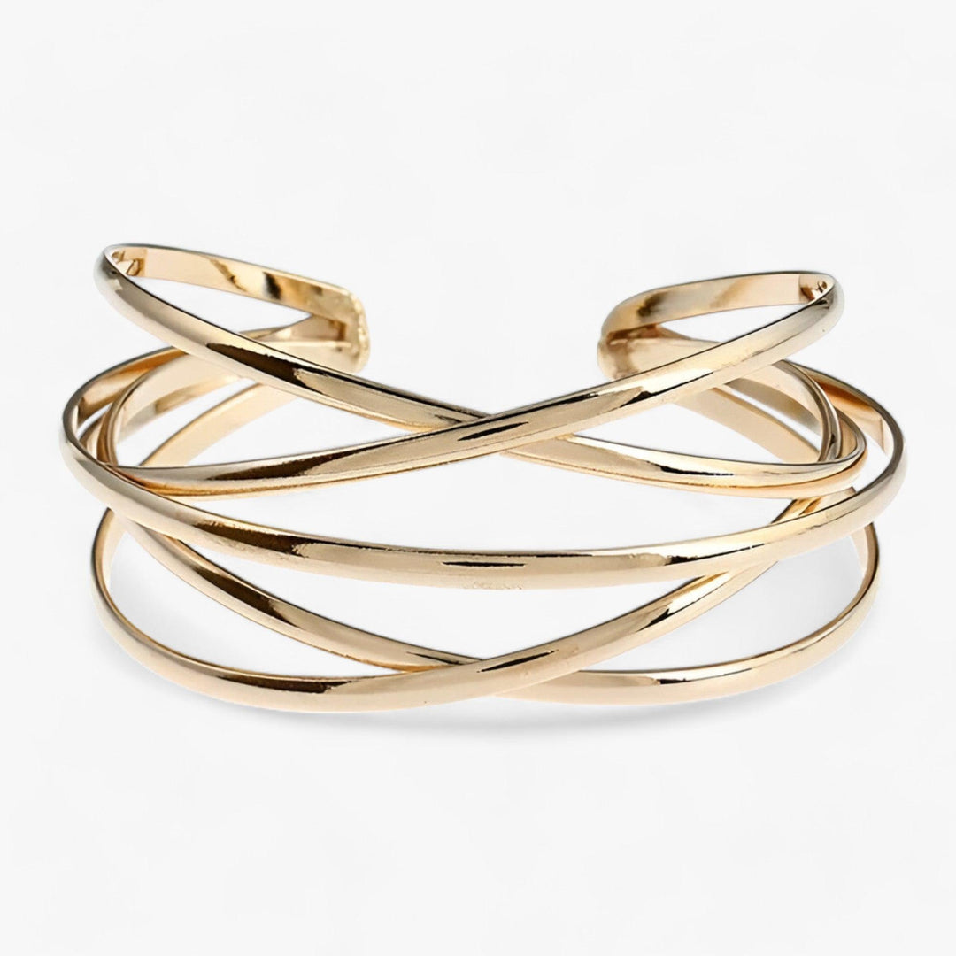 Adjustable cuff bracelet - Liora-Gold-The Livary