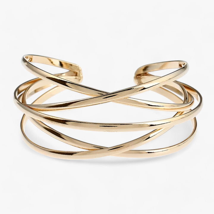 Adjustable cuff bracelet - Liora-Gold-The Livary