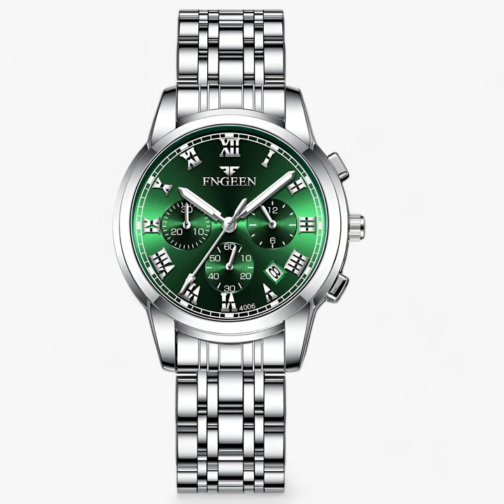 Luxury Titanium Ladies Watch - Clémence-Silver Green-The Livary
