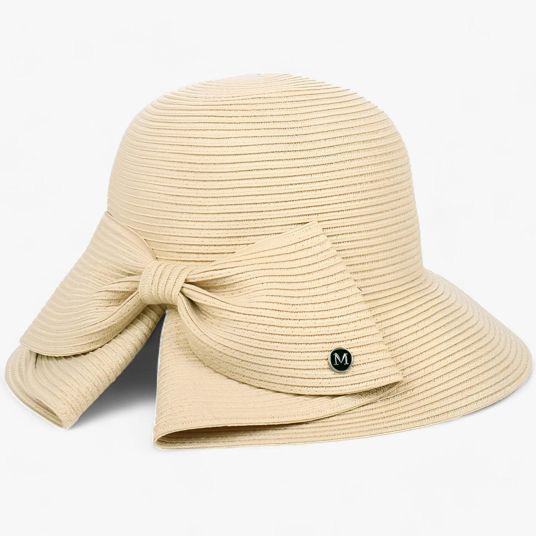 Ladies' sun hat with wide brim – Soléra-Beige-The Livary
