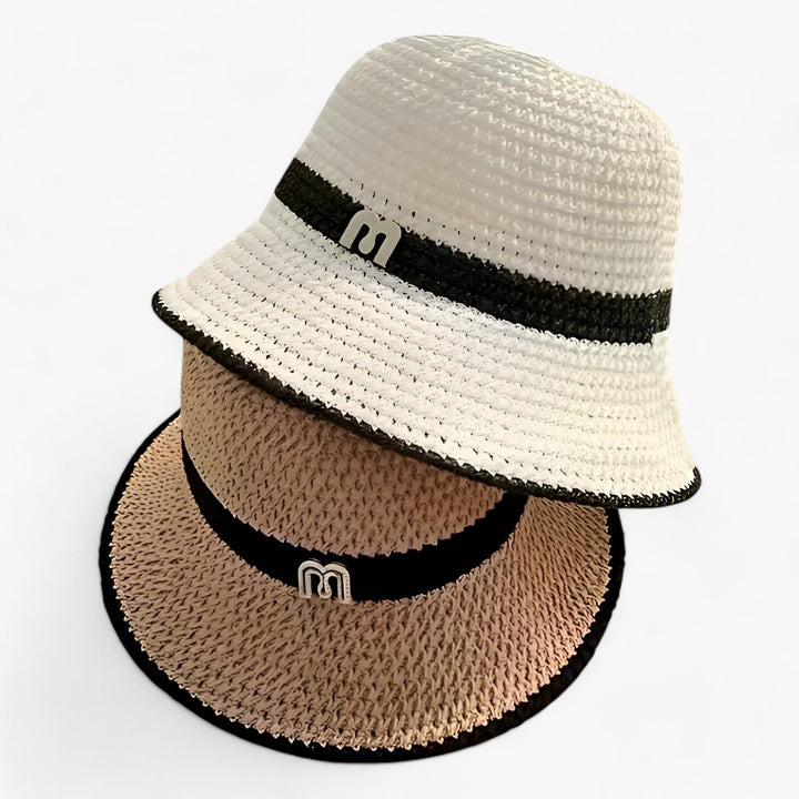 Trendy sun hat with a wide brim – Nele-Khaki-Standard-The Livary