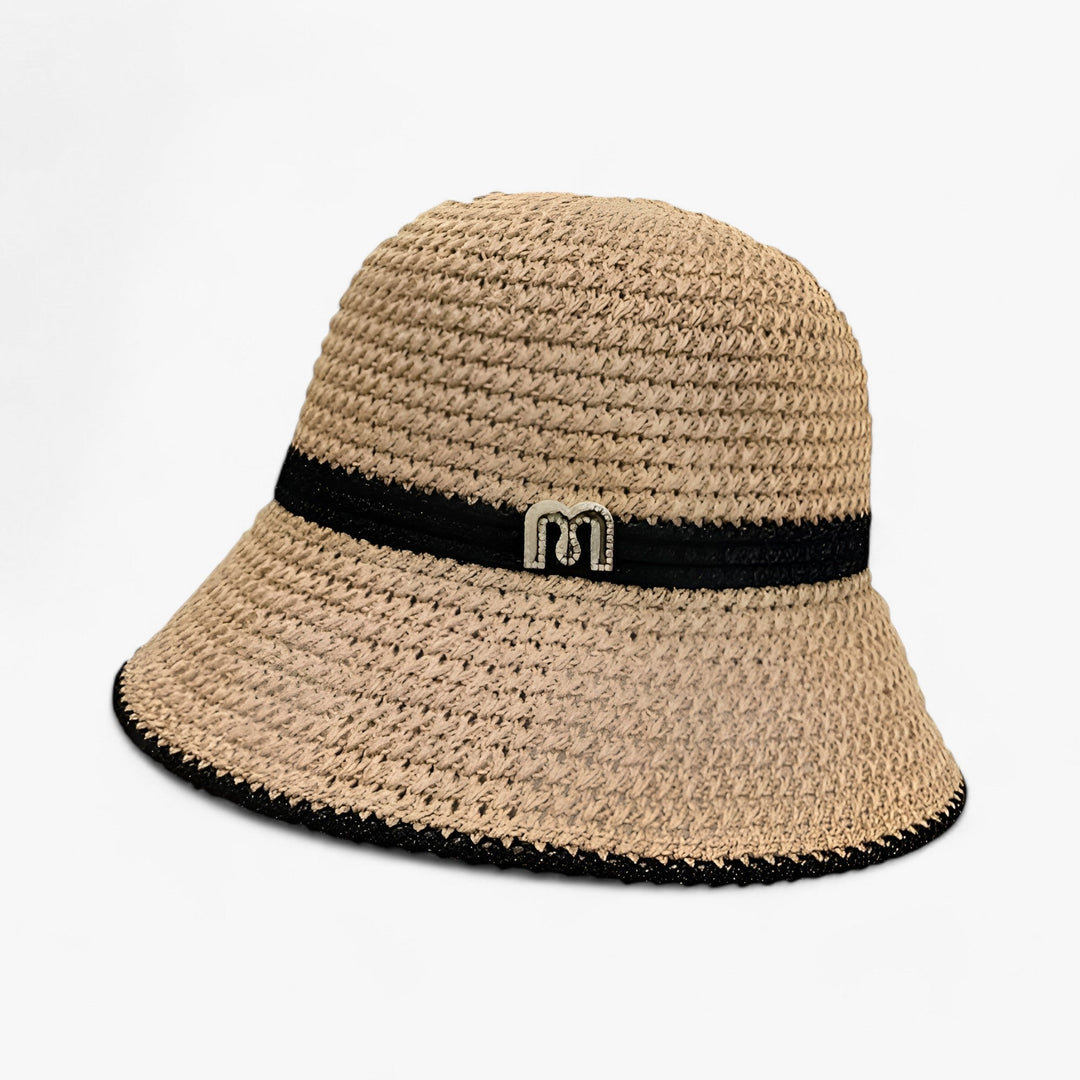 Trendy sun hat with a wide brim – Nele-Khaki-Standard-The Livary