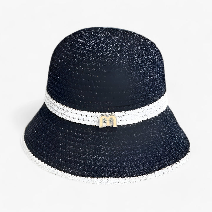 Trendy sun hat with a wide brim – Nele-Black-Standard-The Livary