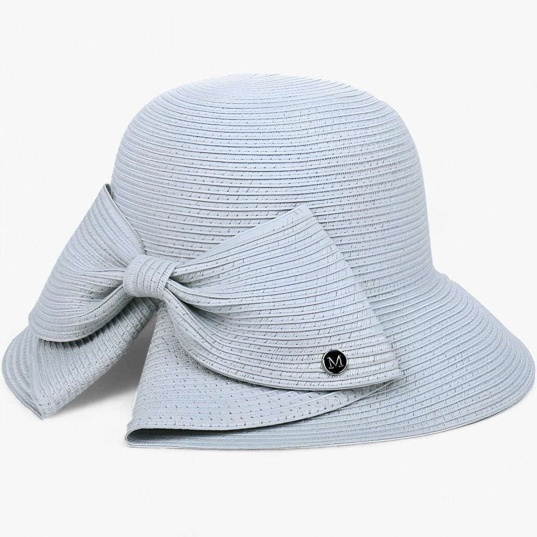 Ladies' sun hat with wide brim – Soléra-Gray-The Livary