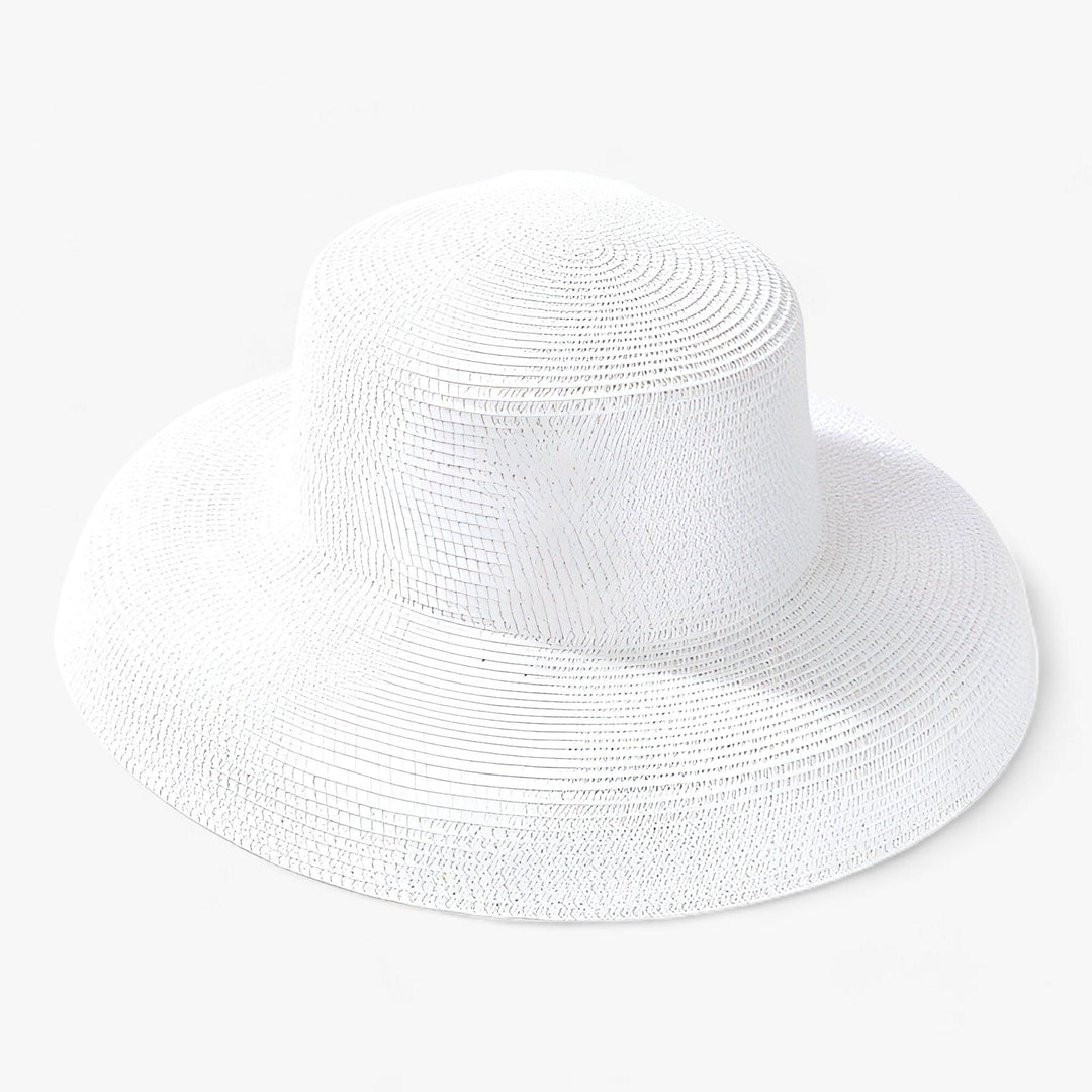 Stylish women's summer hat in light Panama style – Belinda-White-The Livary