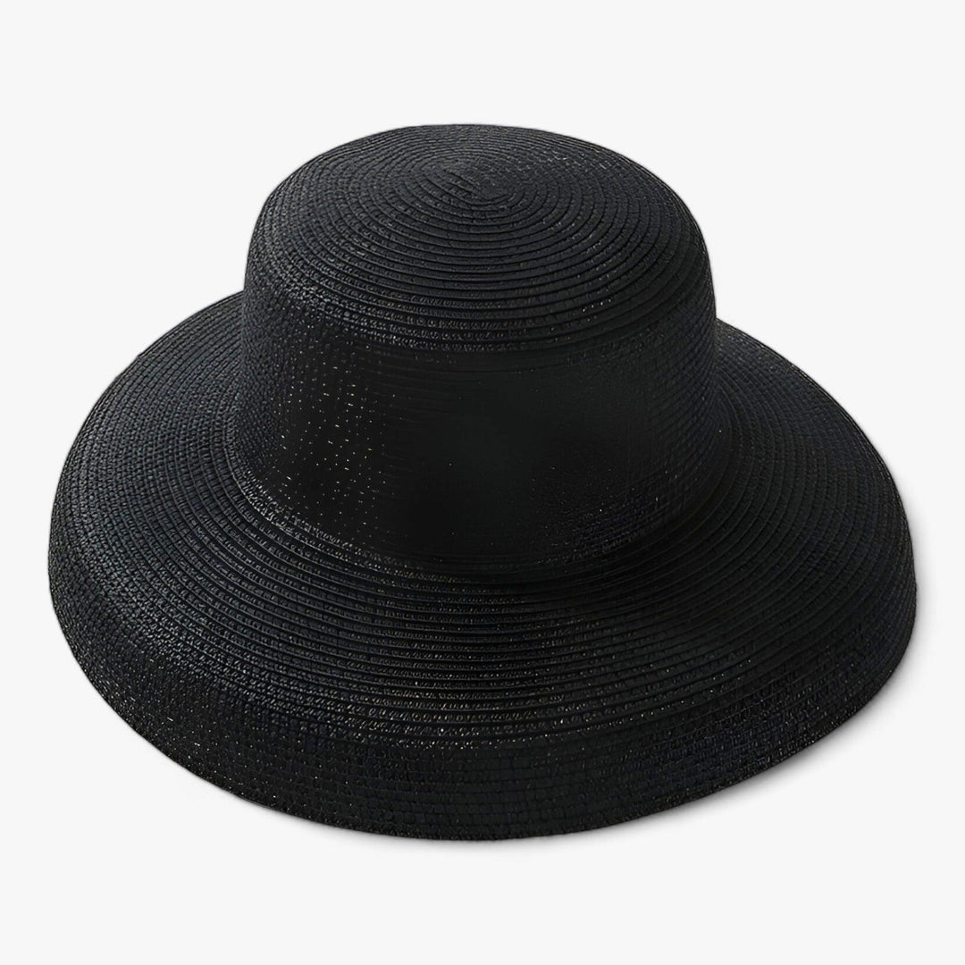 Stylish women's summer hat in light Panama style – Belinda-Black-The Livary