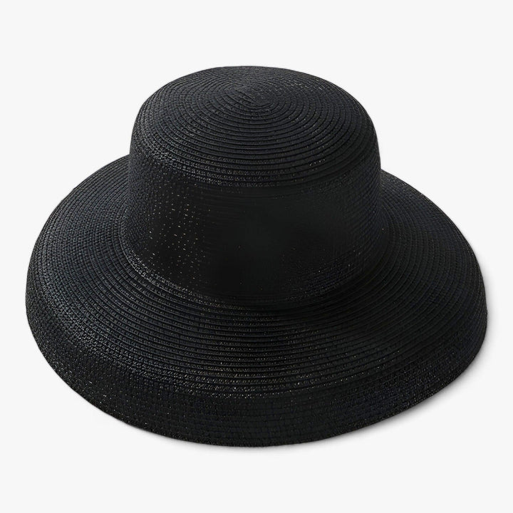Stylish women's summer hat in light Panama style – Belinda-Black-The Livary