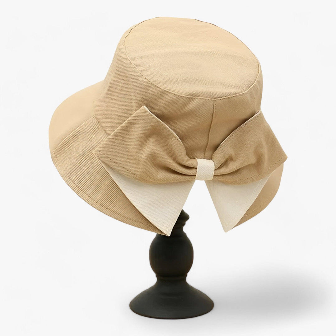 Outdoor women's sun hat – Solaro-Beige White-The Livary