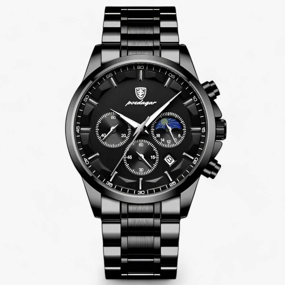 Luxury Men's Watch - Cassian-Black Black S-The Livary