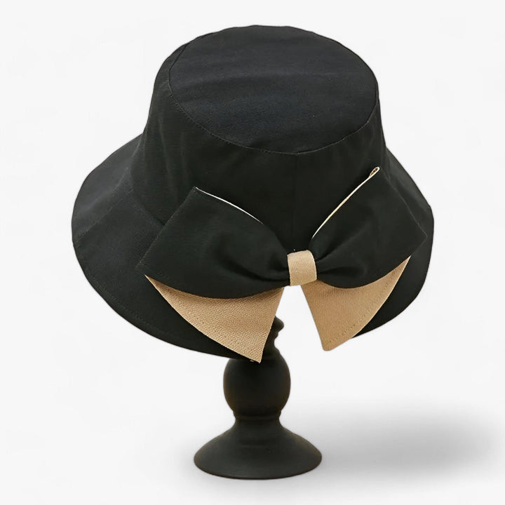 Outdoor women's sun hat – Solaro-Black Beige-The Livary